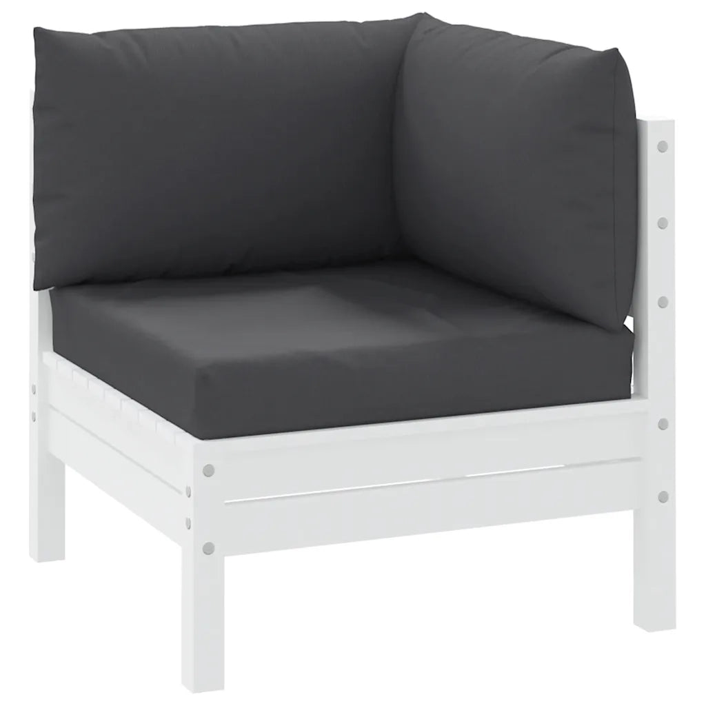 Cuscini per Pallet 3 pz Antracite in Tessuto Oxford 361773