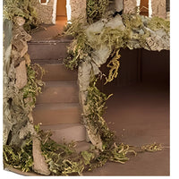 PRESEPE NAPOLETANO NATALIZIO CON LUCI LED INTEGRATE FATTO A MANO ARTIGIANALE