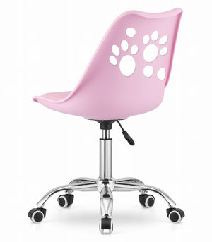 Sedia girevole Valora PRINT rosa dal design ergonomico per l'ufficio domestico