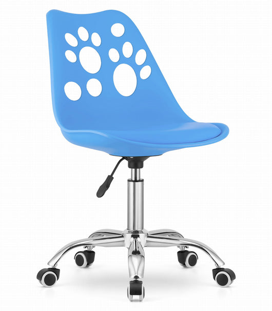 Sedia girevole ergonomica Valora PRINT blu per ufficio domestico