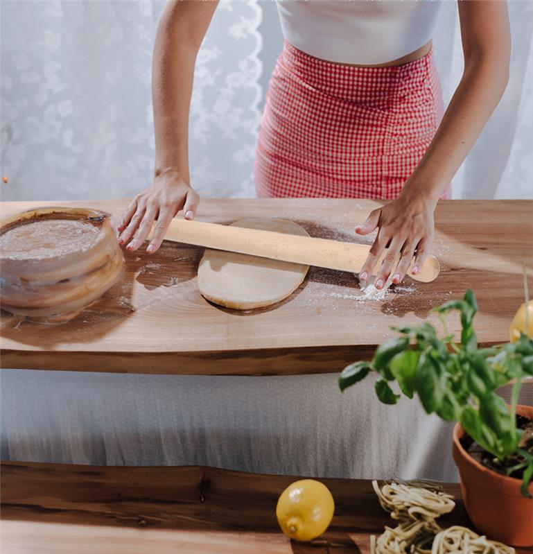 MAURY'S MATTARELLO IN LEGNO 50 CM DIAMETRO 4 CM COLORE LEGNO NATURALE