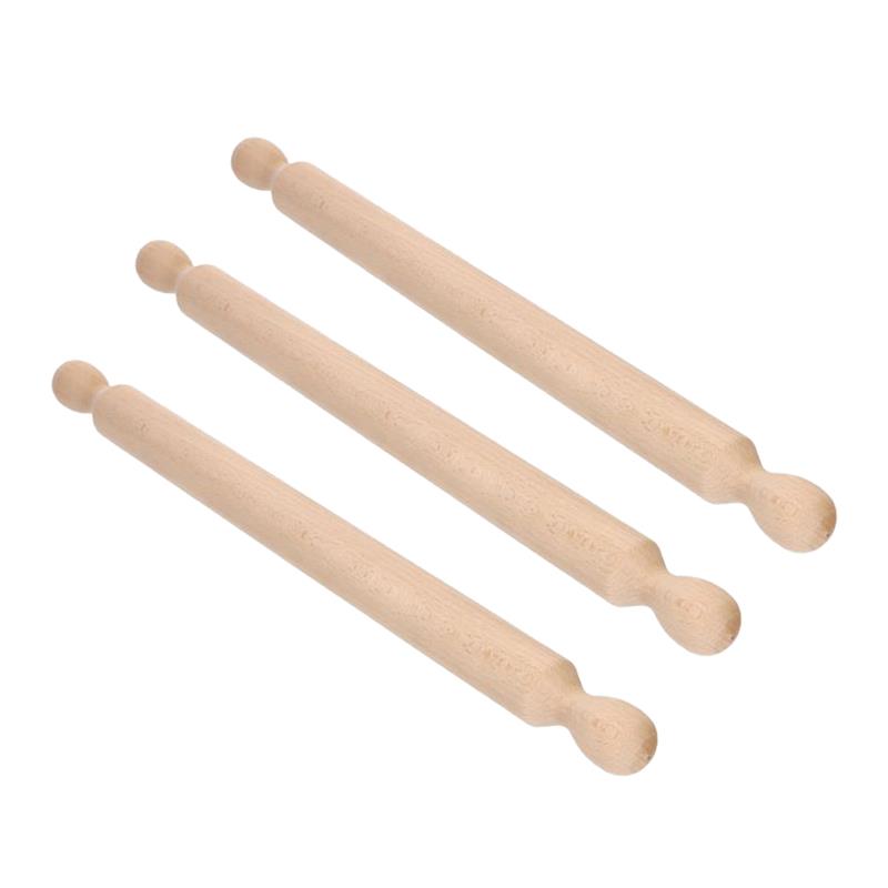 SET 3 MATTARELLI  IN LEGNO DI FAGGIO 60 CM NATURALE