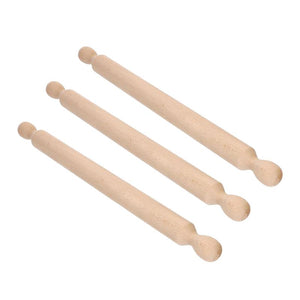 SET 3 MATTARELLI  IN LEGNO DI FAGGIO 60 CM NATURALE