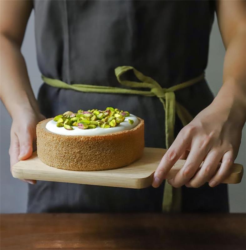 SET TAGLIERE IN LEGNO DI FAGGIO CON MANICO 40 X 20 X 2 CM + COLTELLO CHEF DI PRECISIONE 12,5 CM IN ACCIAIO INOSSIDABILE