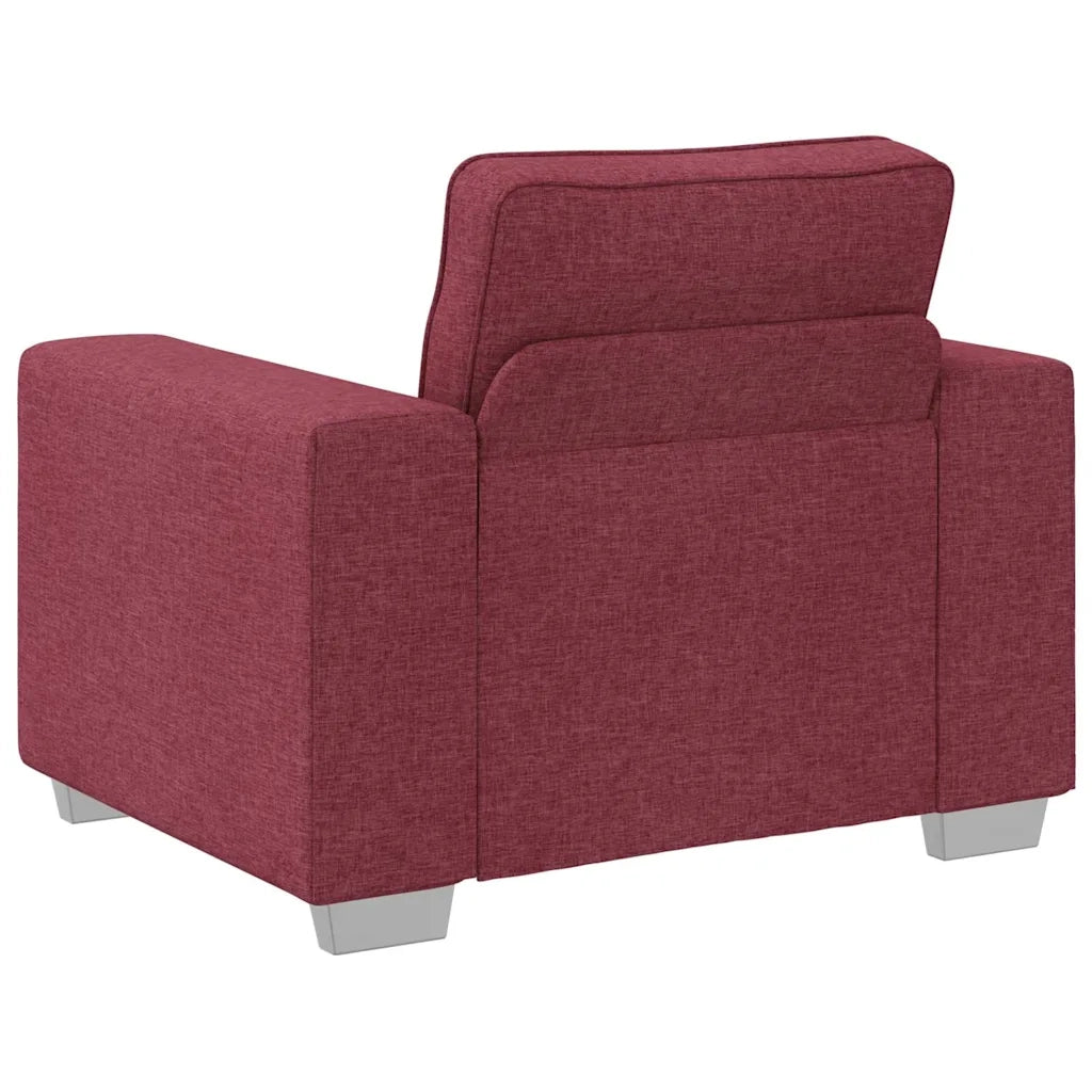 Poltrona Sofa Rosso Vino 100 cm Tessuto 4105210