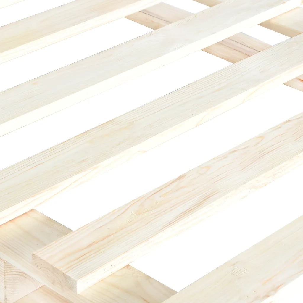 Giroletto con Testiera 160x200 cm in Legno Massello di Pino 3281571