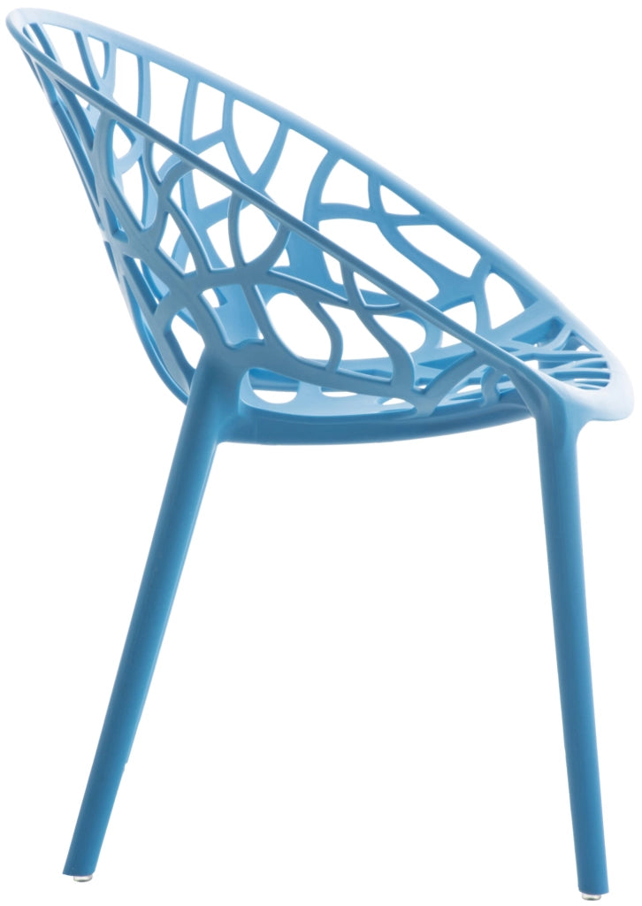 Set 4 sedie da giardino HOPE blu