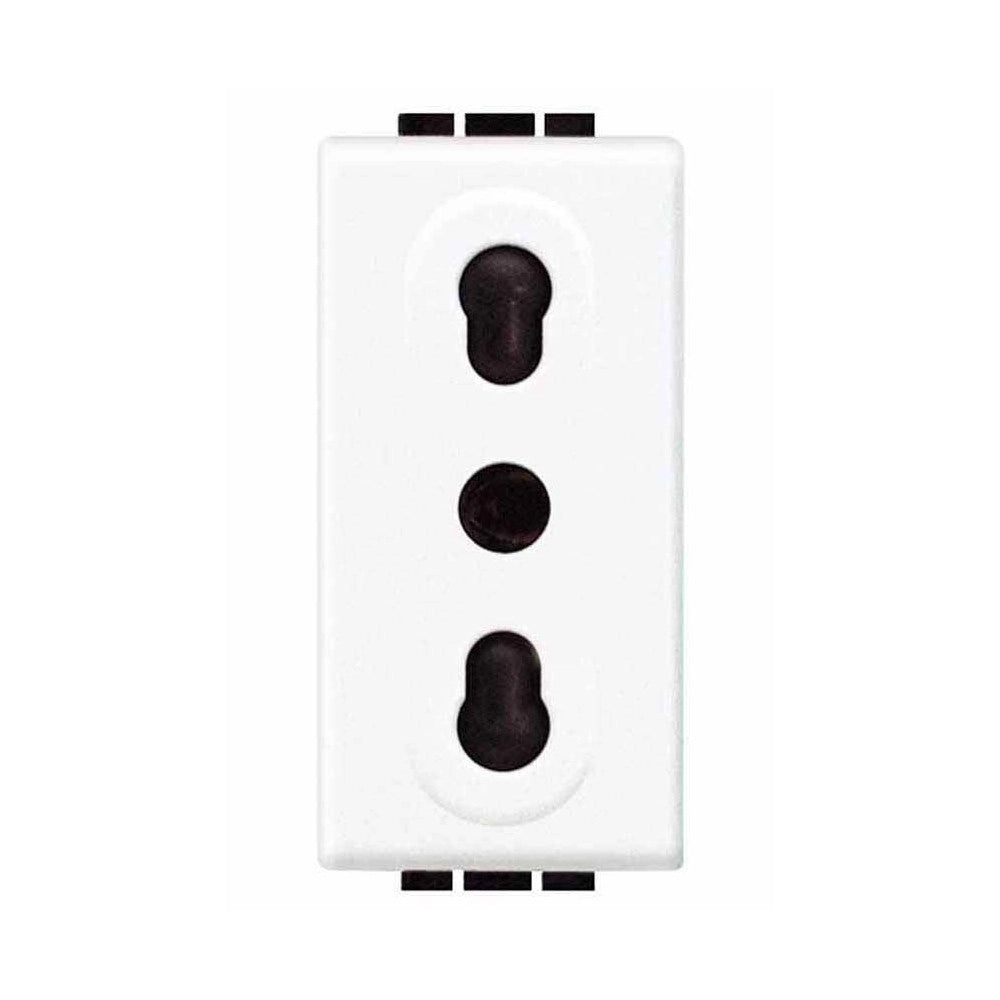 Trade Shop - Serie Living International Compatibile Apparecchi Di Comando Moduli Prese Interr -     Presa Bipasso