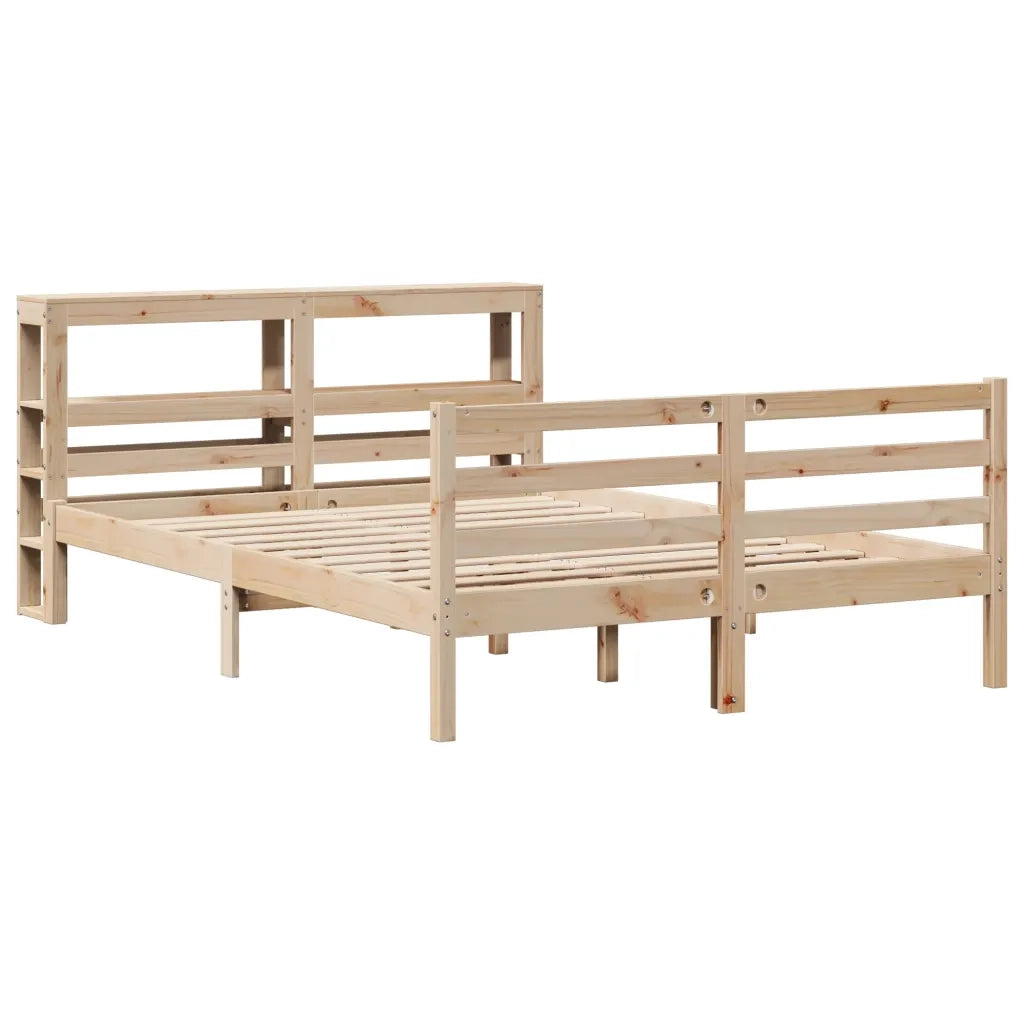 Letto senza Materasso 120x200 cm in Legno Massello di Pino