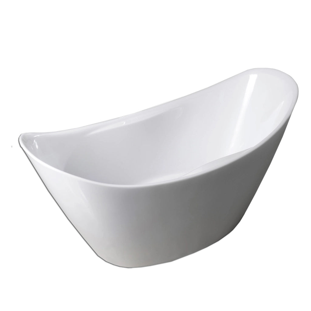 Vasca freestanding bianca moderna 172 X 72 cm – Wanda