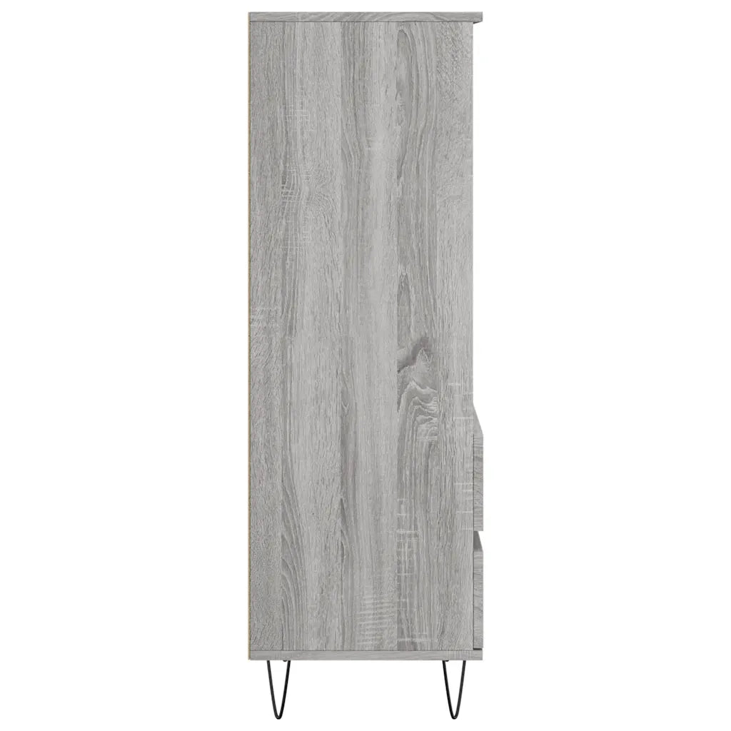 Credenza | Madia | Buffet da pranzo | Armadio da pranzo Grigio Sonoma 40x36x110 cm in Legno Multistrato