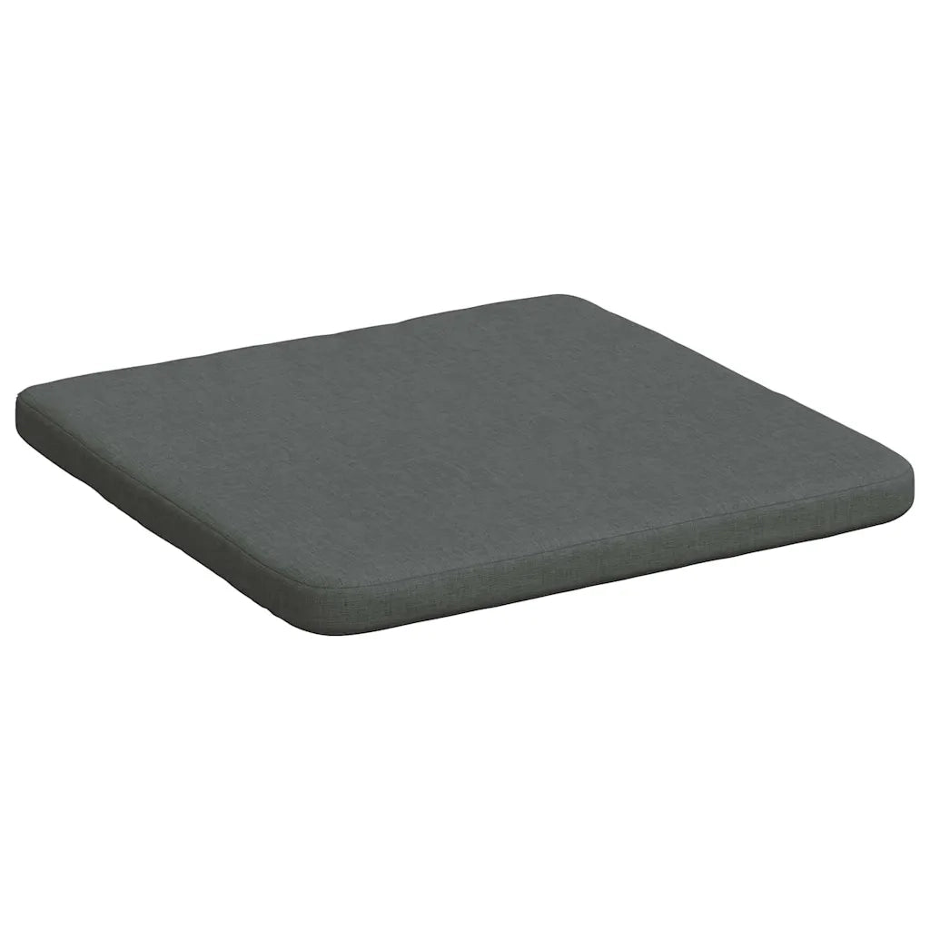 Cuscini per Seduta 4 pcs Grigio scuro 40 x 40 x 3 cm Tessuto 42015190