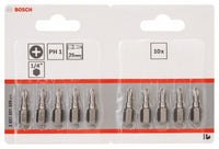 2607001509 - Kit 10 inserti da avvitamento extra duro PH 1, 25 mm
