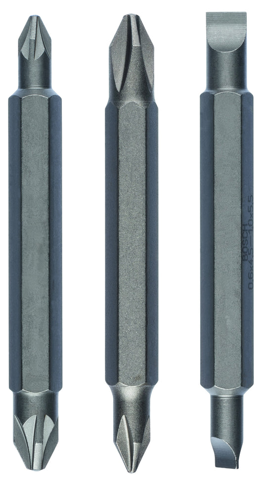 2607001745 - Kit 3 inserti da avvitamento 3 pz. PH1, PZ1, S 0,6x4,5- PH2, PZ2, S 1,0x5,5- 60 mm