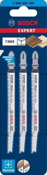 2608900550 - Set 3 lame per seghetto alternativo T 308 B EXPERT for wood