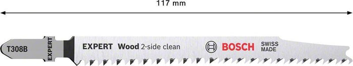 2608900550 - Set 3 lame per seghetto alternativo T 308 B EXPERT for wood