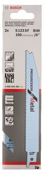 2608654401 - Set 2 lame per sega universale S 123 XF Progressor for Metal