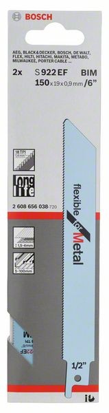 2608656038 - Set 2 lame per sega universale S 922 EF Flexible for Metal