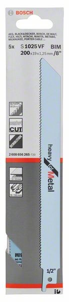 2608656265 - Set 5 lame per sega universale S 1025 VF Heavy for Metal