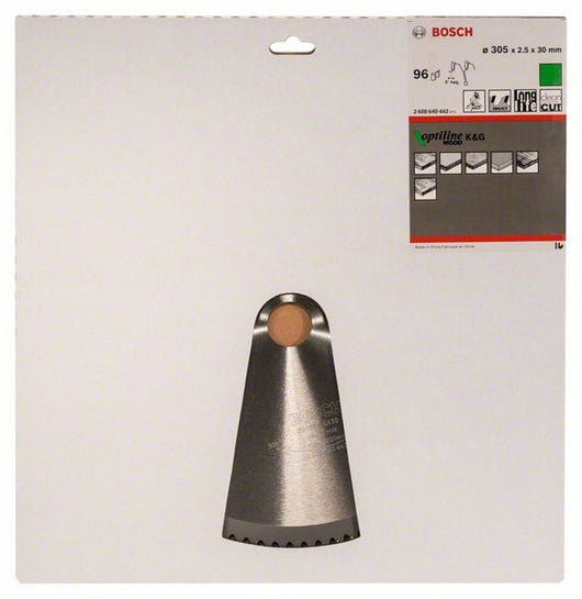 2608640442 - Lama per troncatrice Optiline Wood 305 x 30 x 2,5 mm, 96