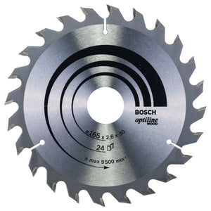2608640602 - Lama per sega circolare Optiline Wood 165 x 30 x 2,6 mm, 24
