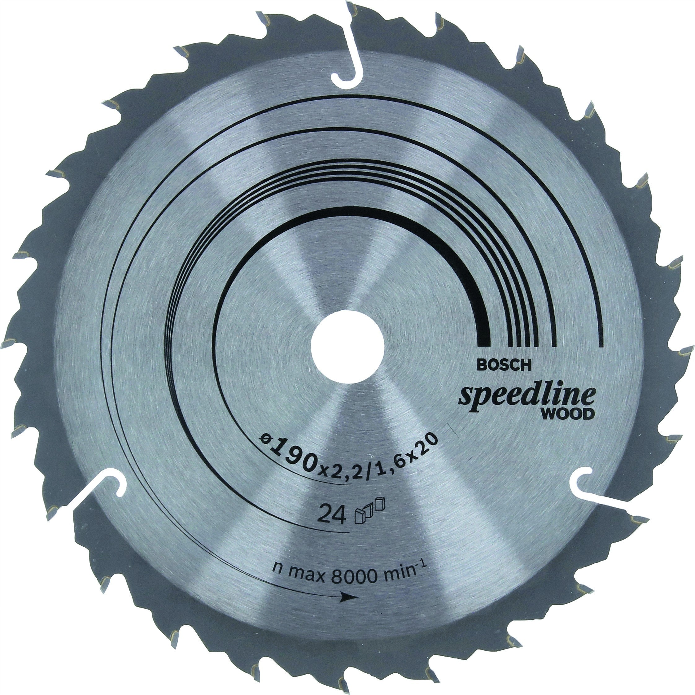 2608640799 - Lama per sega circolare Speedline Wood 190 x 20/16 x 2,2 mm, 24