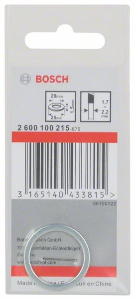 2600100215 - Anello riduttore per lame per sega circolare 25 x 20 x 1,5 mm