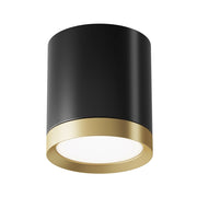 Plafoniera spot Maytoni Hoop nero/oro GX53 a superficie 9,6cm