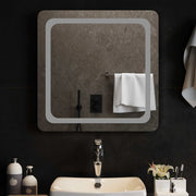 Specchio da bagno LED Trasparente 60 x 60 cm vetro temperato 42045828