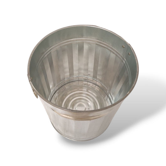 BIDONE ZINCATO CON MANICI 35 LT