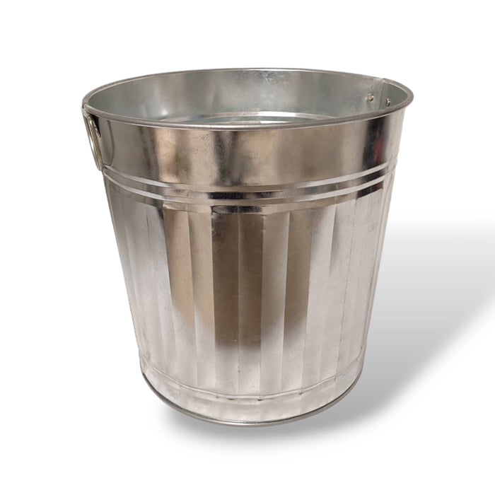 BIDONE ZINCATO CON MANICI 35 LT