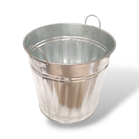 BIDONE ZINCATO CON MANICI 35 LT