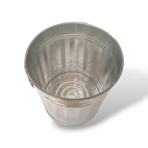 BIDONE ZINCATO CON MANICI 35 LT