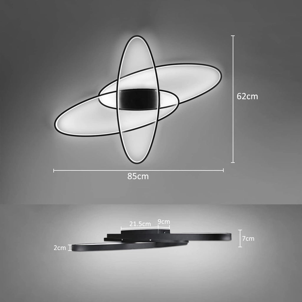 ZMH Lampada da soffitto plafoniera LED dimmerabile telecomando moderna per soggiorno corridoio