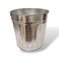 BIDONE ZINCATO CON MANICI 35 LT