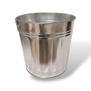 BIDONE ZINCATO CON MANICI 35 LT