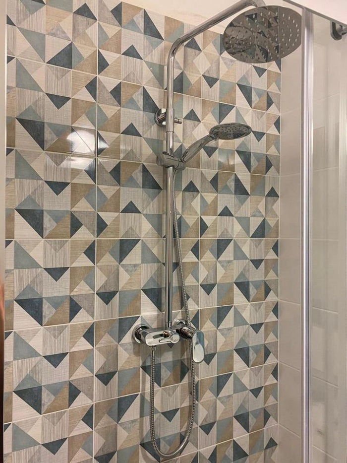 Colonna doccia con miscelatore esterno Milos Mixer