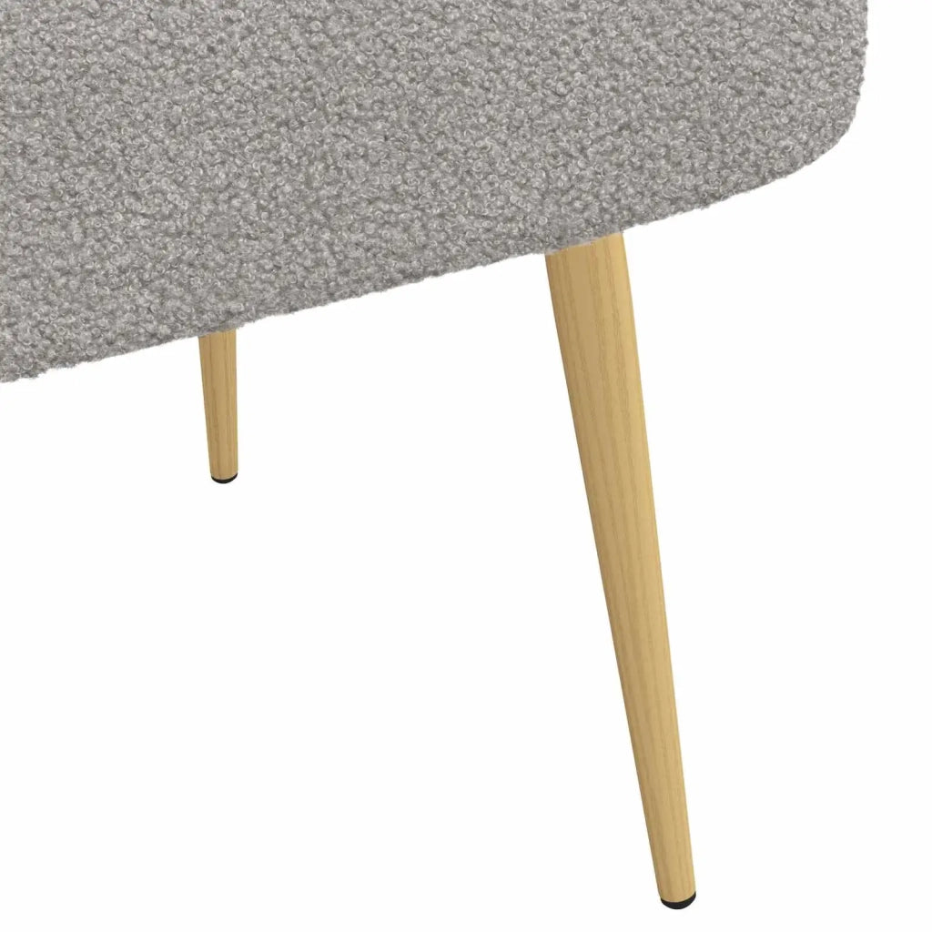 Panchina imbottita con schienale Grigio chiaro 110 x 60 x 76 cm 42040770