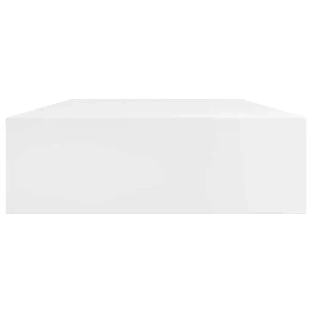 Mensola per Pareti con Cassetto Bianco MDF per Libri/DVD cod mxl 33735