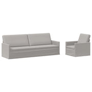 Set di divani 2 pcs Grigio Nuvola Tessuto 3433189