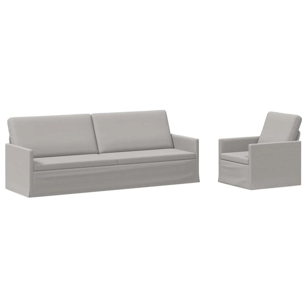 Set di divani 2 pcs Grigio Nuvola Tessuto 3433189