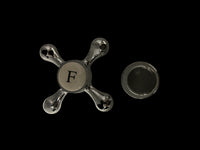 Maniglia ricambio in abs cromata completa