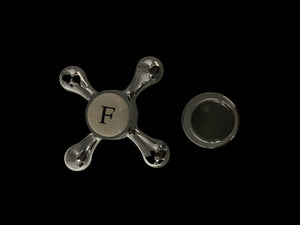 Maniglia ricambio in abs cromata completa