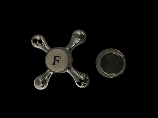 Maniglia ricambio in abs cromata completa