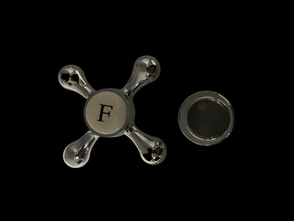 Maniglia ricambio in abs cromata completa