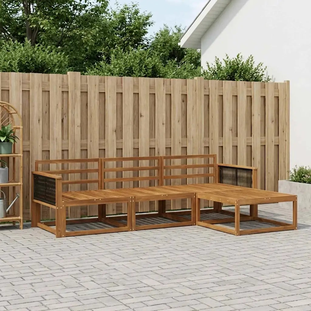 Set di divani da esterno 4 pcs Naturale 3382462