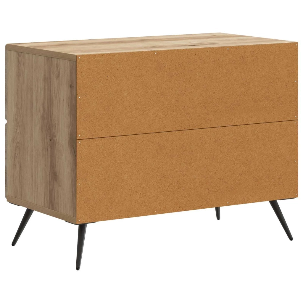 Comodino | Armadio da Notte | Mobiletto da notte Rovere Artigianale 62 x 34,5 x 47,5 cm