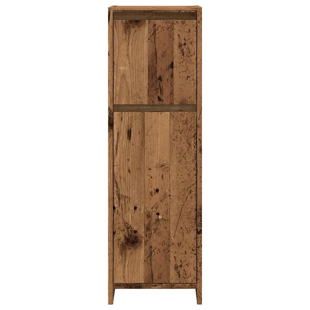 vidaXL Mobile da Bagno Legno Antico 30x30x95 cm in Legno Multistrato