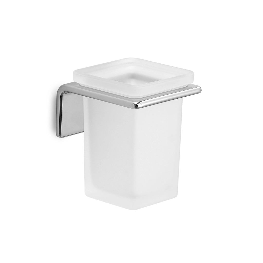 Portaspazzolini da muro in ottone, acciaio inox AISI 304 e Cromall A910 Gedy serie IL GIGLIO Cromato