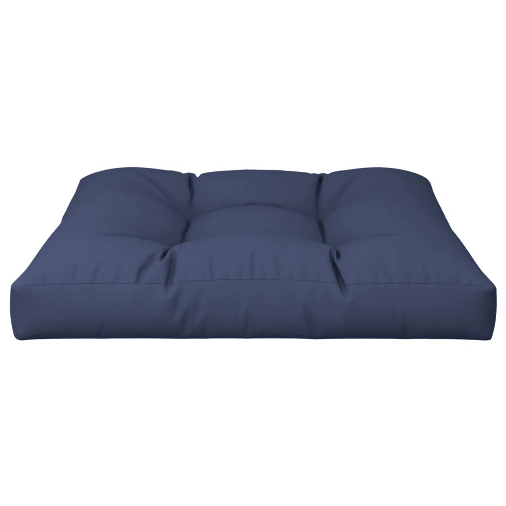 Cuscino per Pallet Blu Marino 70x70x12 cm in Tessuto